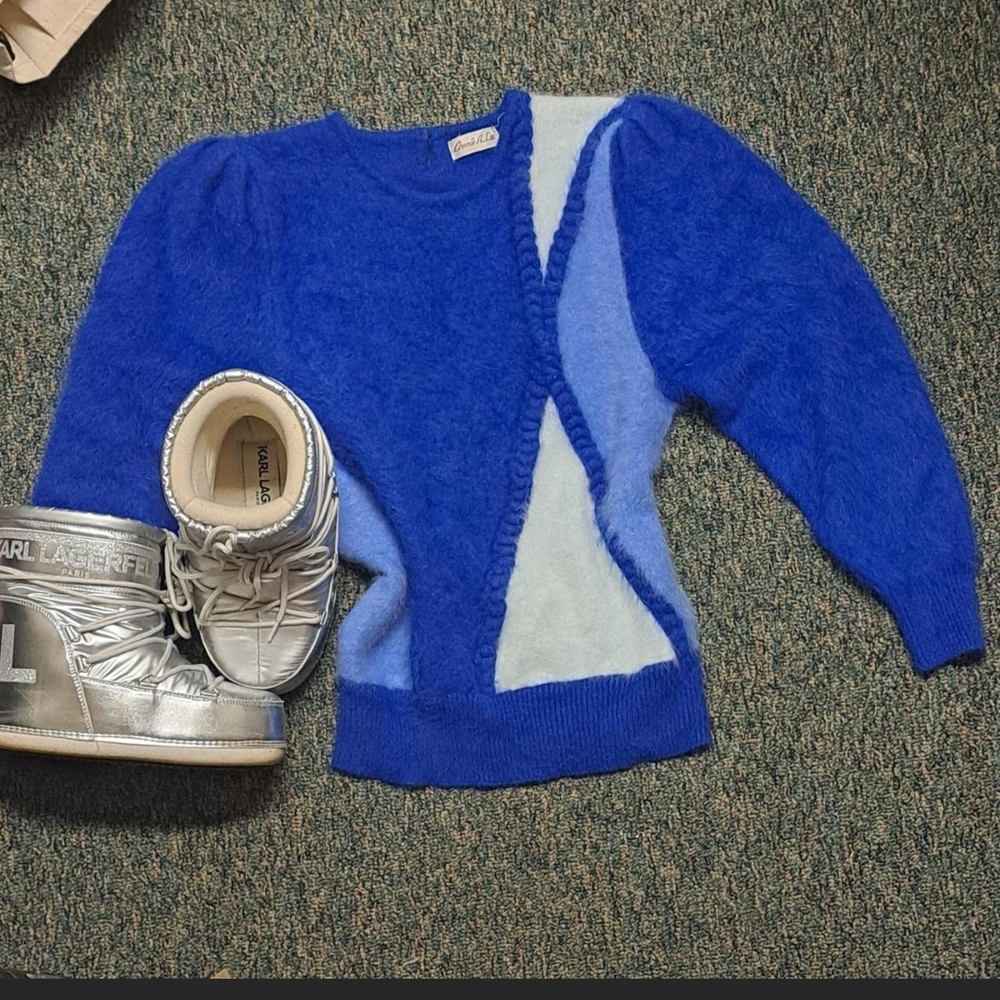 Vintage Blue ANGORA Sweater